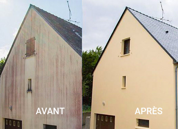Nettoyage et peinture façade - Couverture Hubert 91 dans l’Essonne 91 : Nettoyage et peinture façade : traitement anti-mousse, imperméabilisation, ravalement peinture façade, boiserie, ferronnerie. Couverture Hubert 91 : artisan Peintre dans l’Essonne 91