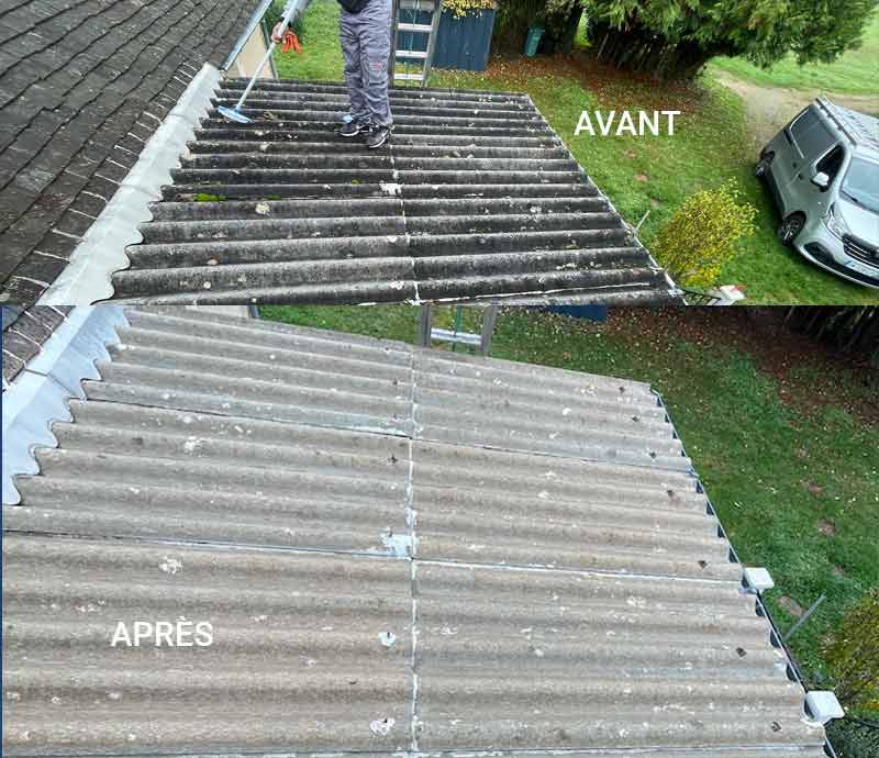 Nettoyage toiture : Couverture Hubert 91: couvreur dans l’Essonne 91 - Nettoyage et démoussage toiture et peinture résine hydrofuge colorée pour toit toiture. Artisan couvreur dans l’Essonne 91